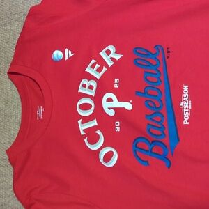 Youth Philadelphia Phillies 2025 Postseason Shirt Size XL (18-20yr) NWT